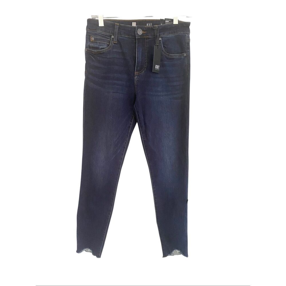 Kut Donna High Rise Ankle Skinny Denim Jeans Sz 4 NWT